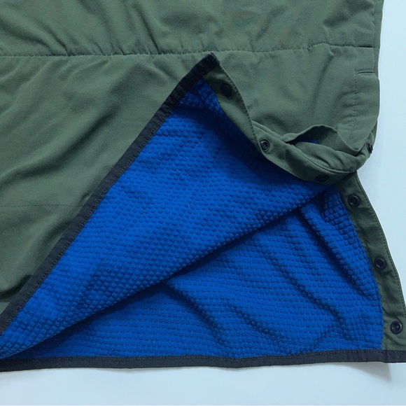 Mountain Hardwear 1/4 Snap Pullover Jacket Mens Size XL Green Black Waffle Lined - Picture 8 of 16